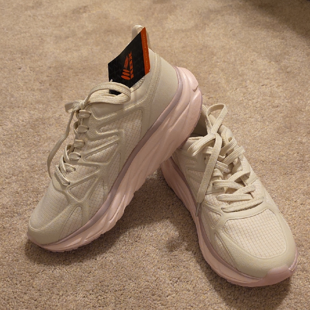 RBX Cream Athletic Shoes